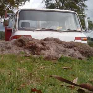 truck in sand